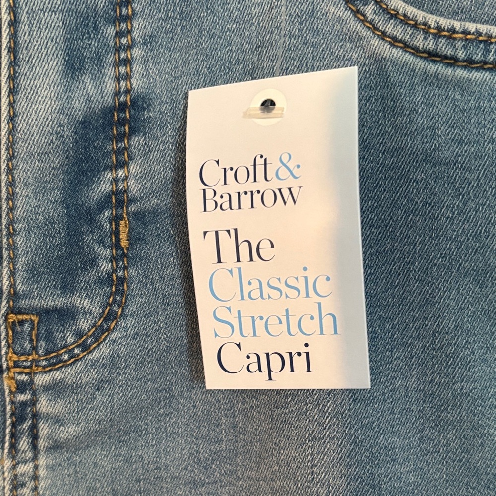 Croft & Barrow Blue Ankle Jeans - Picture 2 of 2